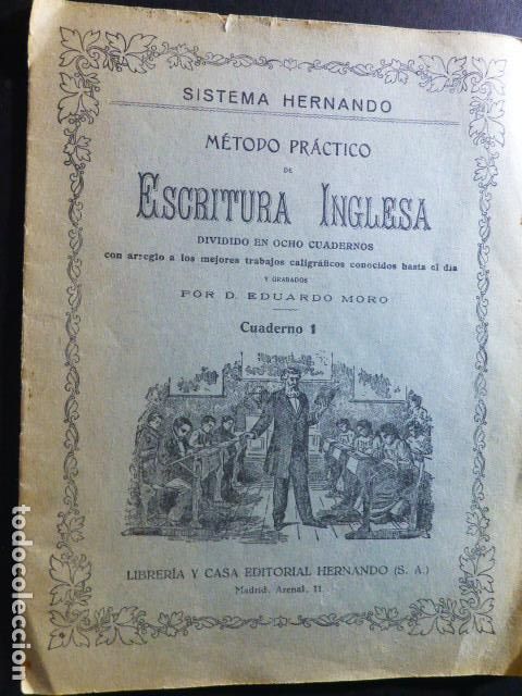 Documentos antiguos: METODO PRACTICO DE ESCRITURA INGLESA SISTEMA HERNANDO - Foto 1