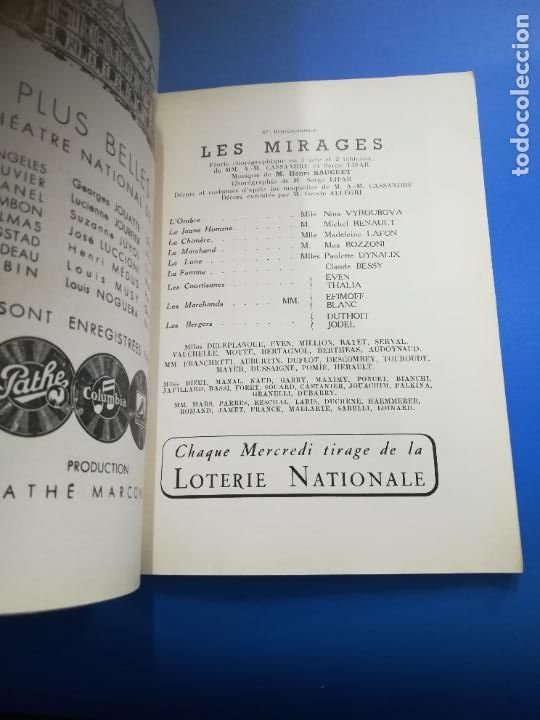 Documentos antiguos: THEATRE NATIONAL DE LOPERA. 1955. PROGRAMACION, INFORMACION. EN FRANC&Eacute;S - Foto 10