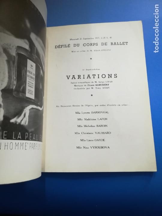 Documentos antiguos: THEATRE NATIONAL DE LOPERA. 1955. PROGRAMACION, INFORMACION. EN FRANC&Eacute;S - Foto 11