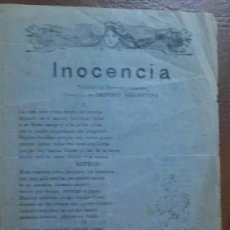 Documentos antiguos: DOCUMENTO RELACIONADO CON LOS TANGOS.. Lote 303048773
