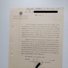 Documentos antiguos: RESOLUCION DE LA INSPECCION DE HACIENDA. PROVINCIA DE LOGROÑO. AÑO 1959. TDKP19B