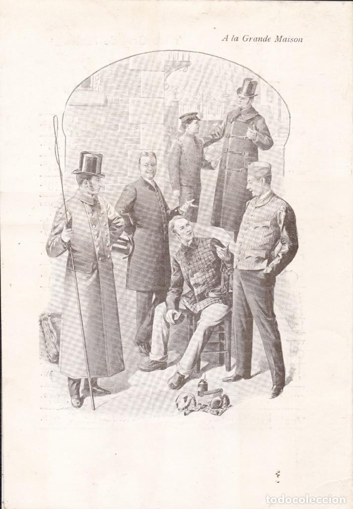 Documentos antiguos: publicidad A la Grande Maison Francia 18x13ctms. principios siglo XX