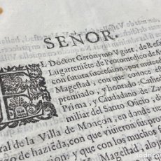 Documentos antiguos: CIRCA 1642. CARTA AL REY PARA RECONQUISTAR EL CASTILLO DE MONZÓN TOMADO POR CATALANES. SEGADORS. Lote 307855073