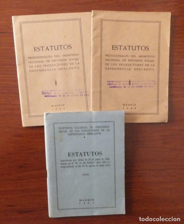 Documentos antiguos: MONTEPIO NACIONAL DE PREVISION SOCIAL - Foto 1