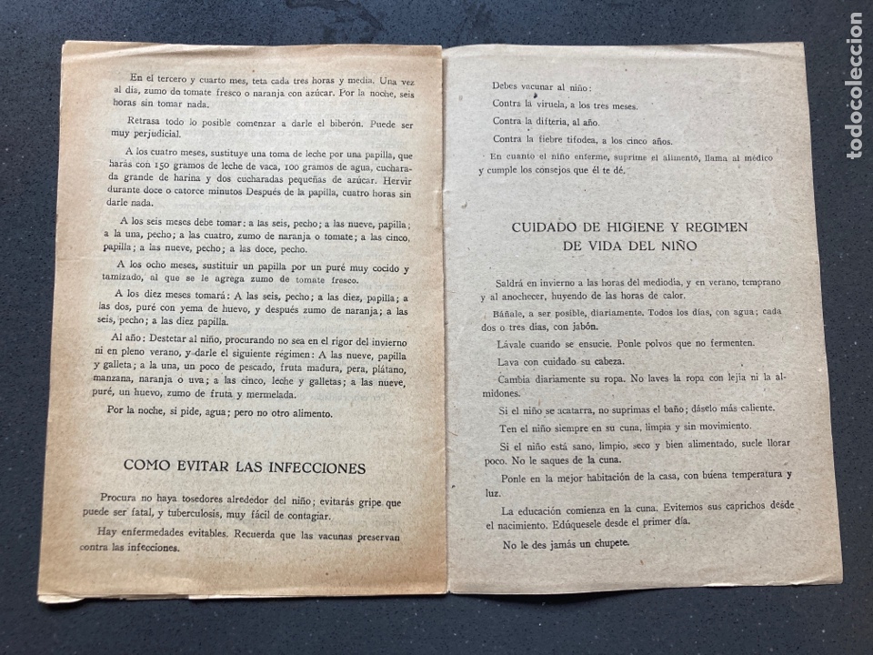 Documentos antiguos: Cartilla Documento maternal. Direcci&oacute;n General de Previsi&oacute;n 1950 - Foto 4