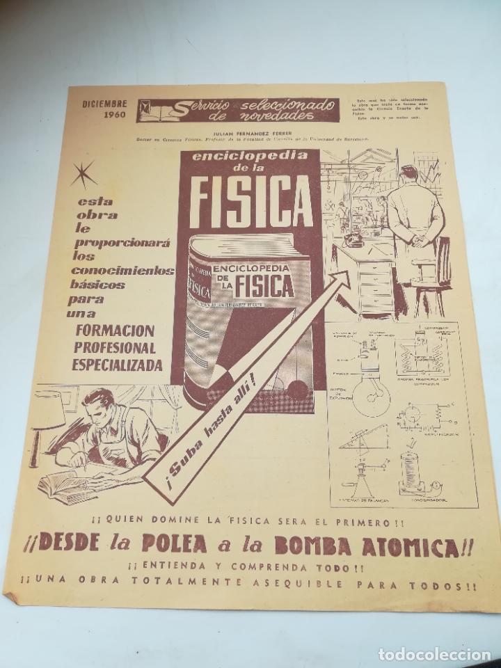 Documents Anciens: BOLETIN NOVEDAD. ENCICLOPEDIA DE LA FISICA. DICIEMBRE 1960. ILUSTRADO. VER
