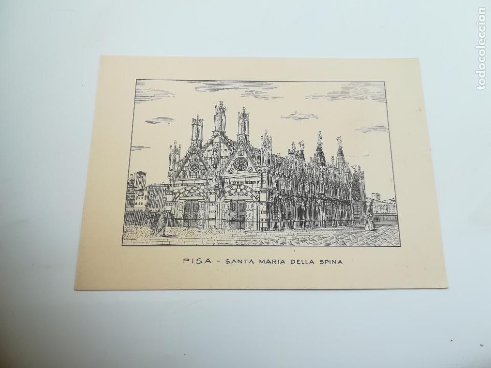 Documenti antichi: TARJETA FELICITACI&Oacute;N NAVIDAD Y A&Ntilde;O NUEVO. LABORATORIO V.BALDACCI-PISA. IMAGEN STA MARIA DELLA SPINA