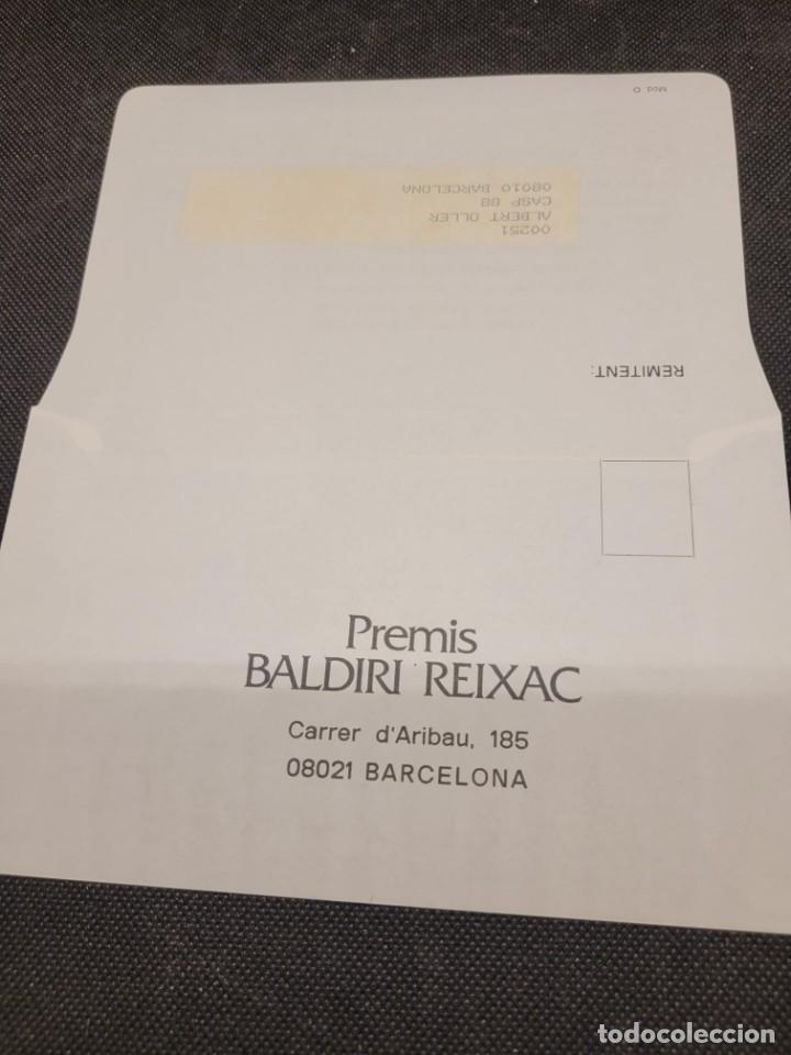 Documentos antiguos: PREMIS BALDIRI REIXAC . Documentos - Foto 3