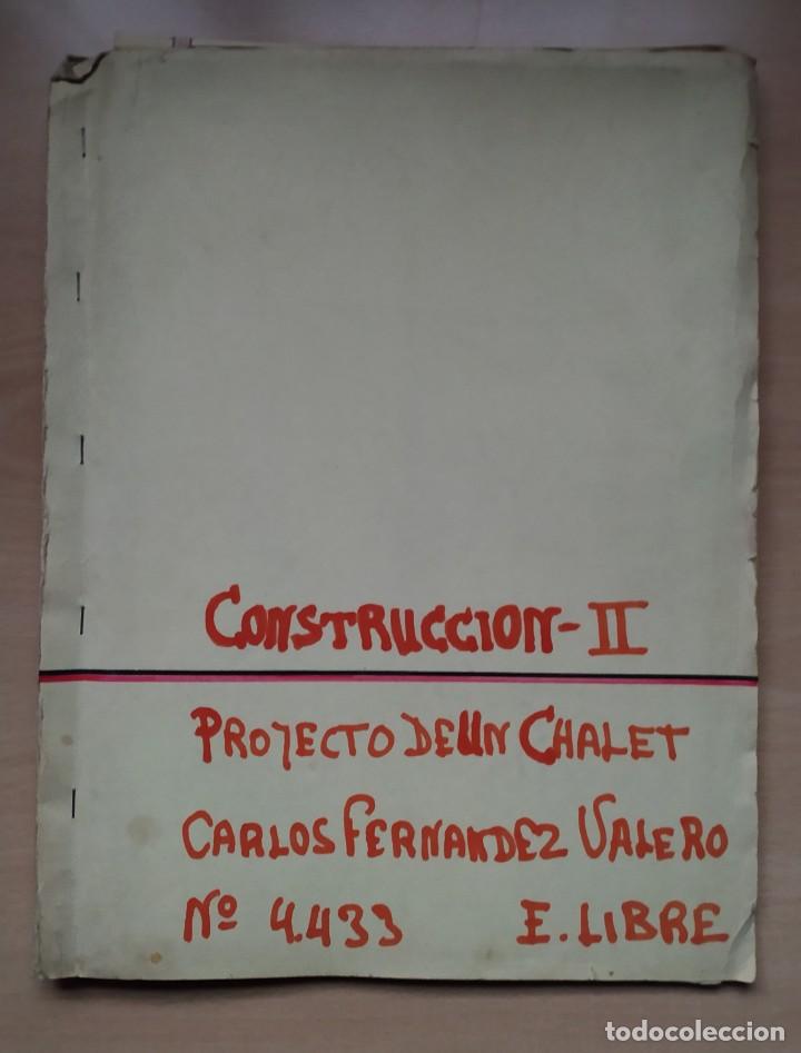 Documentos antiguos: PLANOS ARQUITECTO CARLOS FERNANDEZ VALERO - Foto 1
