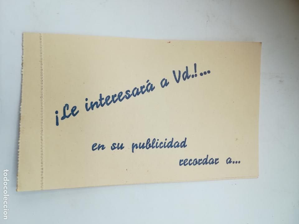 Documentos antigos: TARJETA. PUBLICIDAD SUR. GIJON. INFORMACION DE PUBLICIDAD EN MERCADO DE ABASTOS. VER INTERIOR