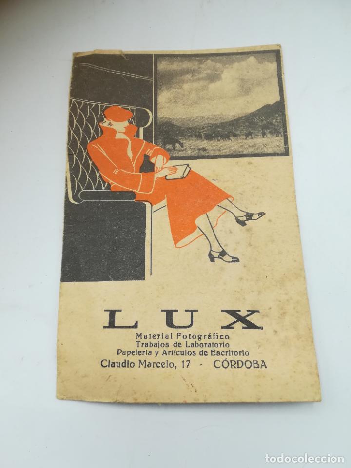 Documents Anciens: ANTIGUO CARPETILLA PARA MATERIAL FOTOGRAFICO. PUBLICIDAD LUX, CORDOBA. 10 X 16CM