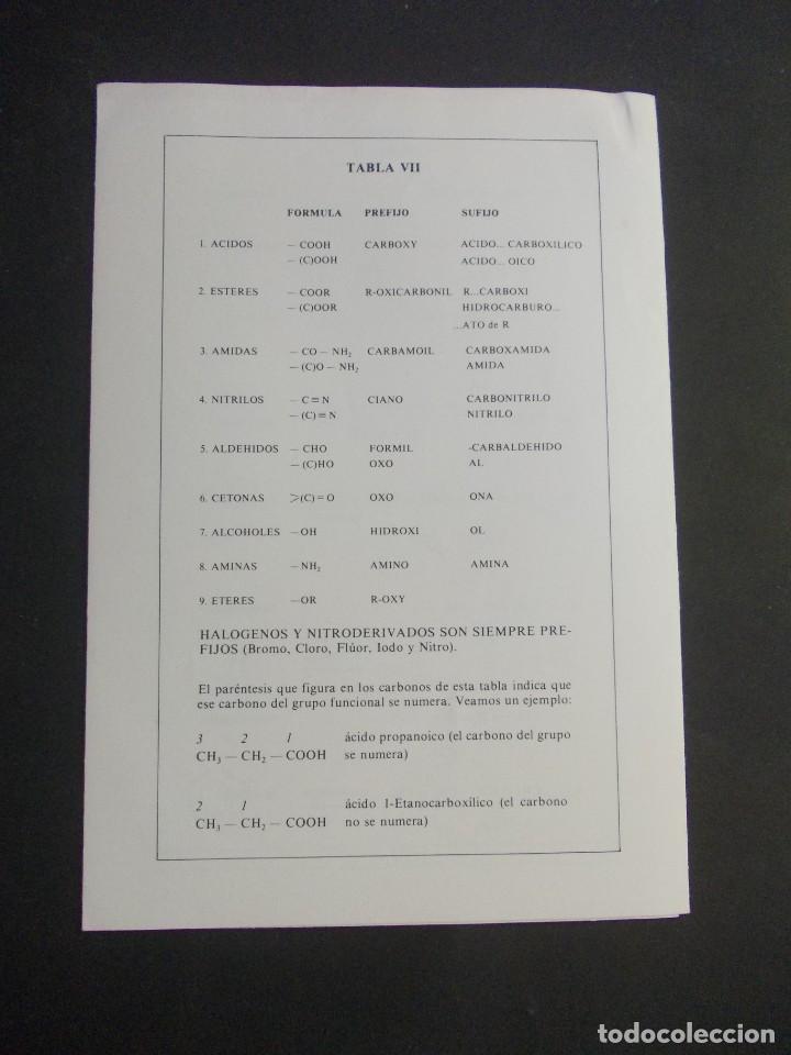 Documentos antiguos: documentos cuadros sin&oacute;pticos qu&iacute;mica - Foto 5