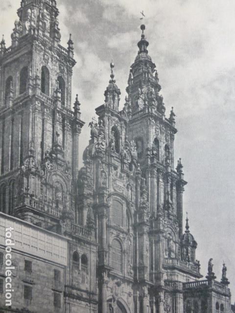 Documentos antiguos: SANTIAGO DE COMPOSTELA ANTIGUO HUECOGRABADO - Foto 1