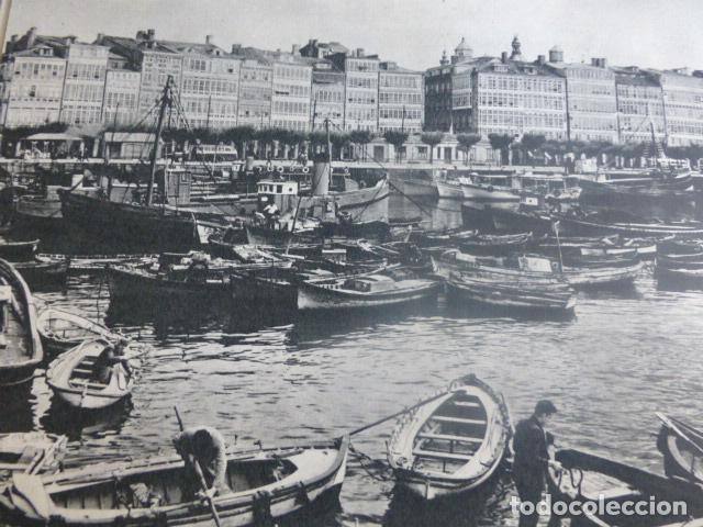 Documentos antiguos: LA CORU&Ntilde;A ANTIGUO HUECOGRABADO - Foto 1