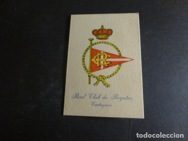 Documentos antiguos: REAL CLUB DE REGATAS DE CARTAGENA TARJETA FAMILIAR 1956