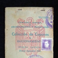 Documentos antiguos: CARTILLA CUPONES RACIONAMIENTO PRIMERA CATEGORÍA. AÑO 1952. VALENCIA. POSGUERRA CIVIL ESPAÑOLA (2). Lote 313142453