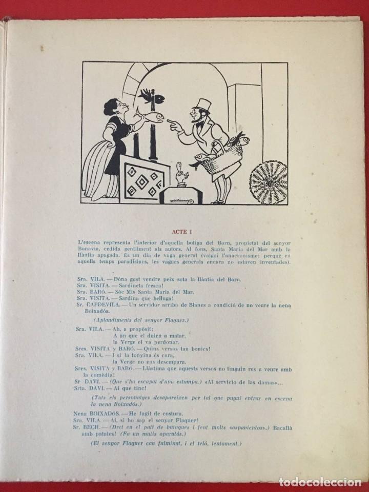 Documentos antiguos: RECORDATORI DE LESTRENA DE SOTA LA LLANTIA DEL BORN / EXEMPLAR SENSE NUMERAR - Foto 2