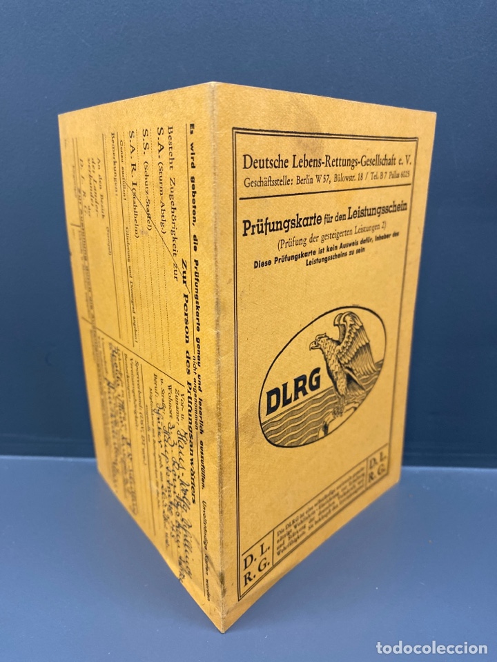 Documentos antiguos: CARNET O TARJETA DLRG. III REICH - Foto 5