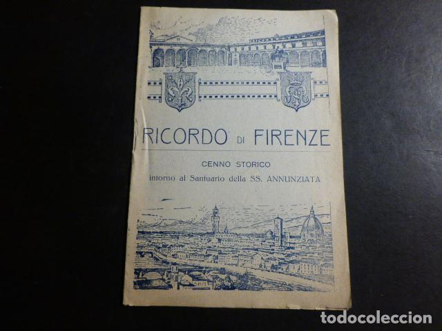 Old Documents: FOLLETO RECUERDO FLORENCIA SANTUARIO DELLA ANNUNZIATA