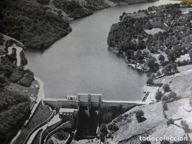 Documentos antigos: PUEBLA DE TRIVES ORENSE SALTO DE GUISTOLAS ANTIGUO HUECOGRABADO A&Ntilde;OS 60