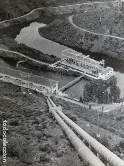 Documents Anciens: PUEBLA DE TRIVES ORENSE SALTO DE PONTENOVO ANTIGUO HUECOGRABADO A&Ntilde;OS 60