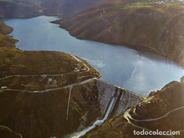Old Documents: PUENTE BIBEY ORENSE PRESA DE BAO ANTIGUO HUECOGRABADO A&Ntilde;OS 60