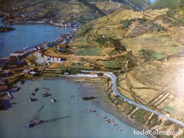 Documents Anciens: PASAJES DE SAN JUAN GUIPUZCOA VISTA AEREA ANTIGUO HUECOGRABADO A&Ntilde;OS 60