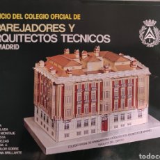 Documentos antiguos: RECORTABLE SEDE COLEGIO ARQUITECTOS TÉCNICOS MADRID. Lote 316437878