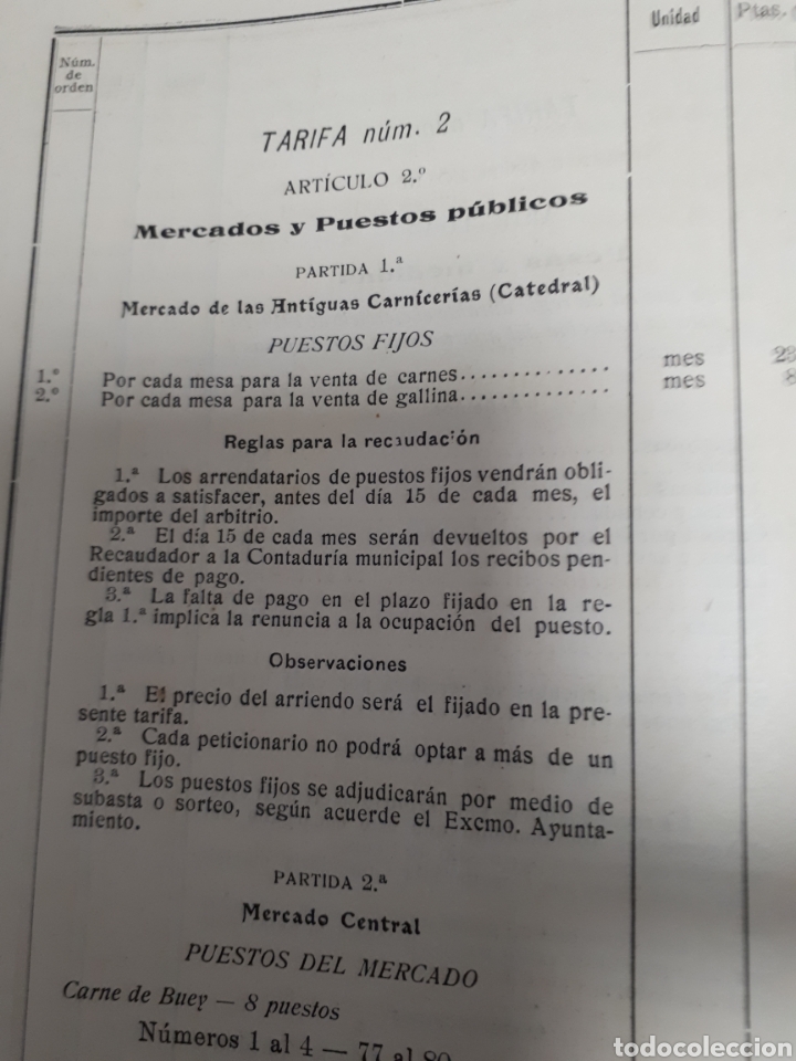 Documentos antiguos: Tarragona presupuesto 1920 - Foto 3