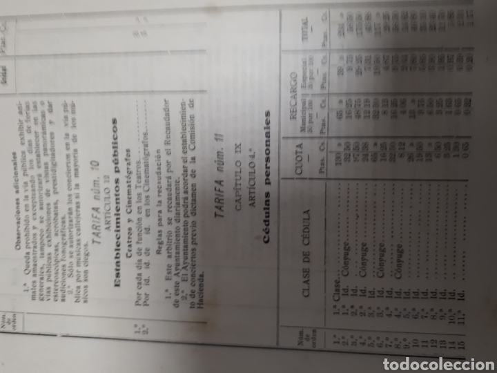 Documentos antiguos: Tarragona presupuesto 1920 - Foto 5
