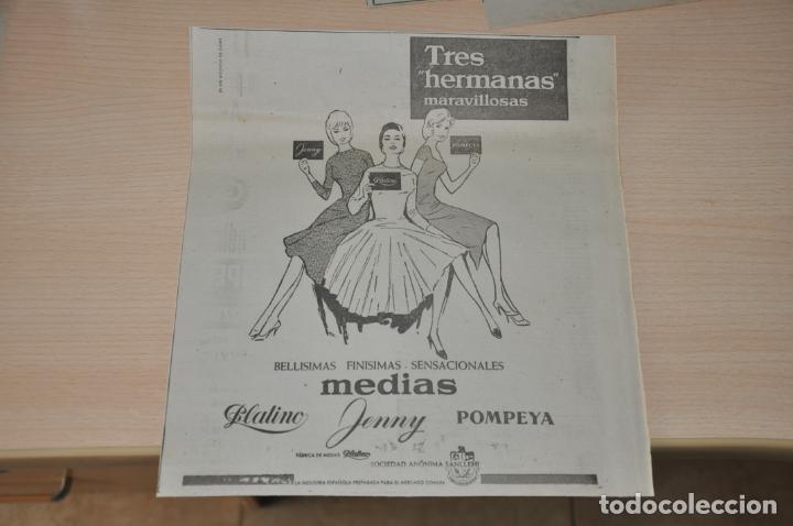 Documentos antiguos: anuncio medias platino jenny y pompeya