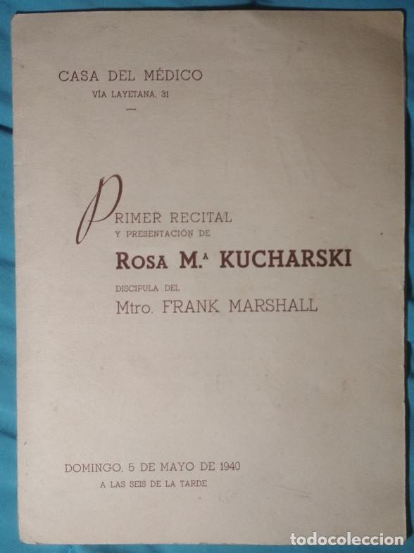 Documentos antiguos: Triptico a&ntilde;os 40
