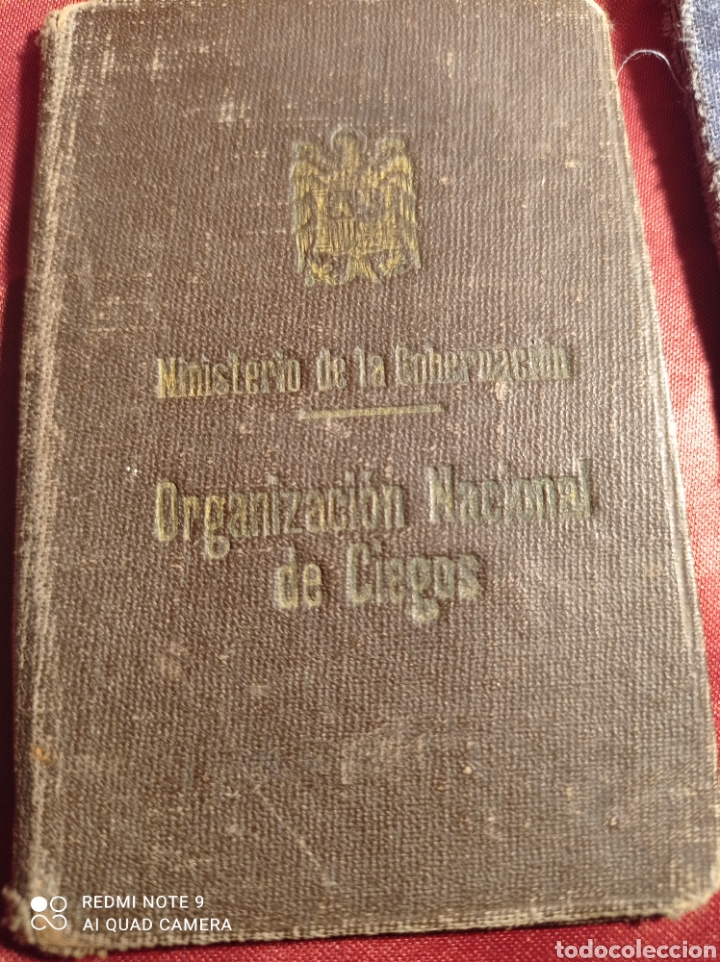 Documentos antiguos: LOTE CARNET ONCE 1953 - Foto 3