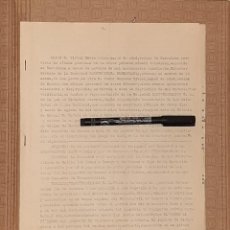 Documentos antiguos: CONTRATO PARA LA CONSTRUCCIÓN DE UN TRAMO DEL FERROCARRIL DE ZAMORA A ORENSE Y CORUÑA 1929