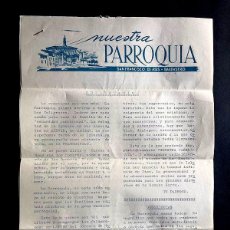 Documentos antiguos: BARBASTRO 1965 / NUESTRA PARROQUIA - SAN FRANCISCO DE ASÍS / PRIMER NÚMERO / 4 PÁGINAS / HUESCA. Lote 321926598