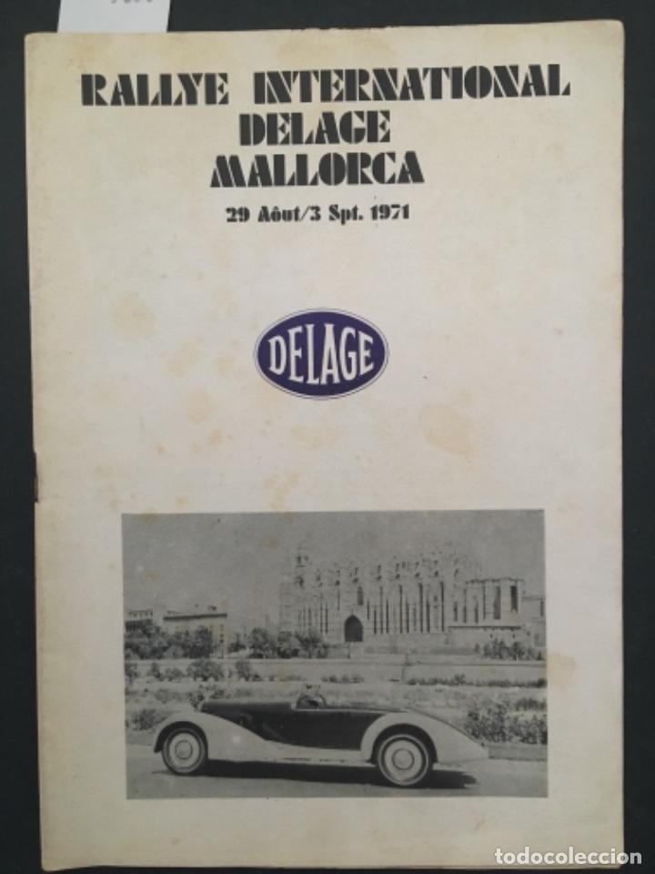 Documentos antiguos: RALLY INTERNATIONAL DELAGE MALLORCA, 1971