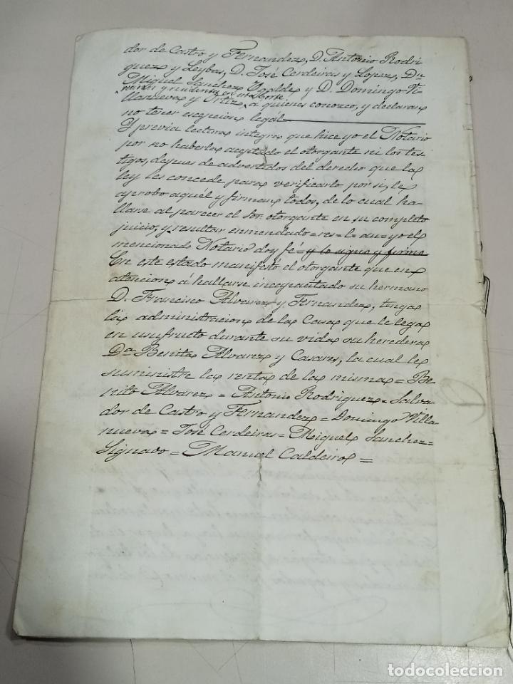 Documentos antiguos: TESTAMENTO DE UN CIUDADANO DE LA CORTE DE MADRID. 1867. VER - Foto 7