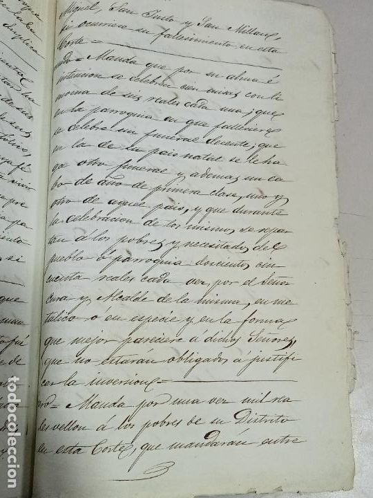 Documentos antiguos: CONSTITUCI&Oacute;N DE TESTAMENTO. MADRID. DISTRITO NORTE. 1875. VER - Foto 10