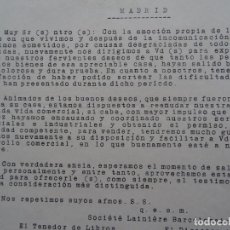 Documentos antiguos: GUERRA CIVIL, 1 ABRIL 1939, REINICIO ACTIVIDAD, MUY CURIOSO