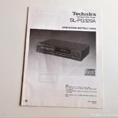 Documentos antiguos: FOLLETO, GUIA O MANUAL TECHNICS COMPACT DISC PLAYER - 21 X 28.CM