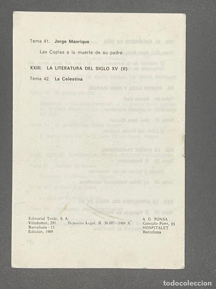 Documentos antiguos: ANTIGUO PROGRAMA DE LENGUA Y LITERATURA PLAN 1967 - Foto 3