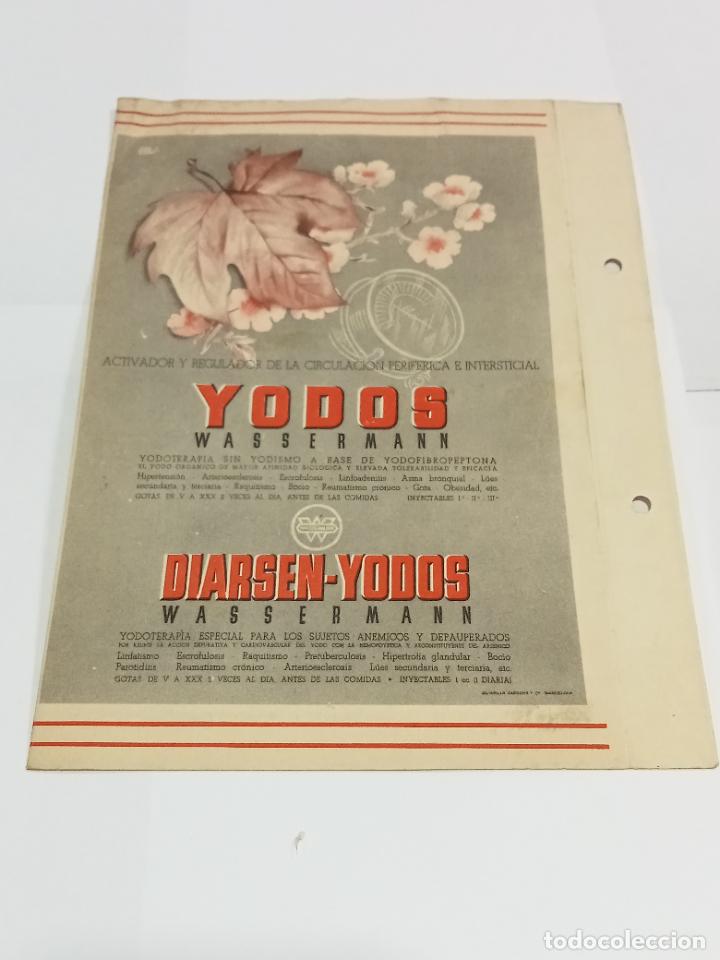 Documentos antiguos: PUBLICIDAD FARMACIA. YODOS WASSERMANN. DIARSEN-YODOS. CON MAPA DEL GOLFO DE LEON. VER