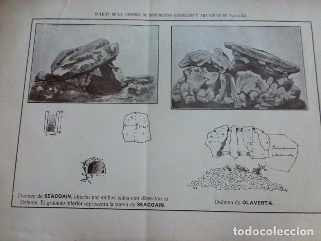 Documents Anciens: DOLMENES DE SEACOAIN Y OLAVERTA NAVARRA LAMINA HACIA 1910 20 X 28 CMTS