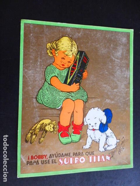 Documents Anciens: SUERO TITAN PUBLICIDAD 1925 13,5 X 17 CMTS
