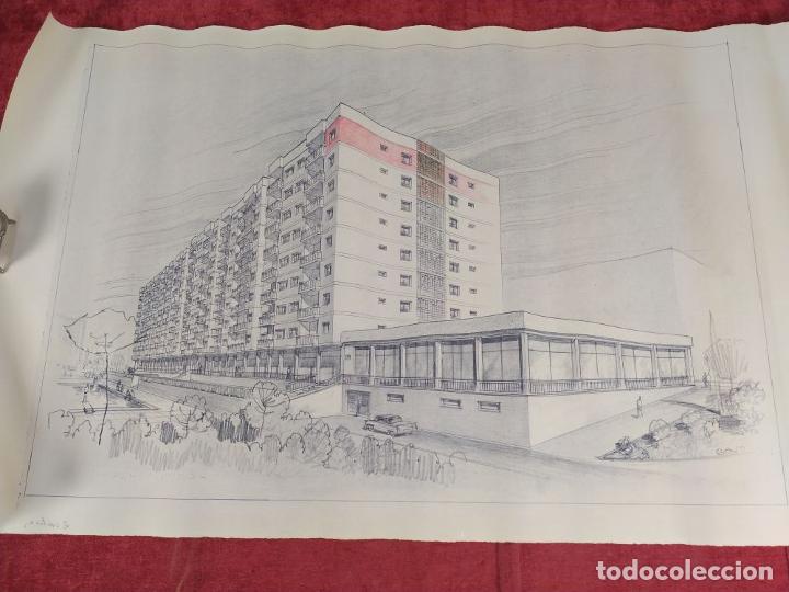 Documentos antiguos: PROYECTO EDIFICIO E.V.O.S.A. BARCELONA (?) ESPA&Ntilde;A CIRCA 1950. - Foto 24