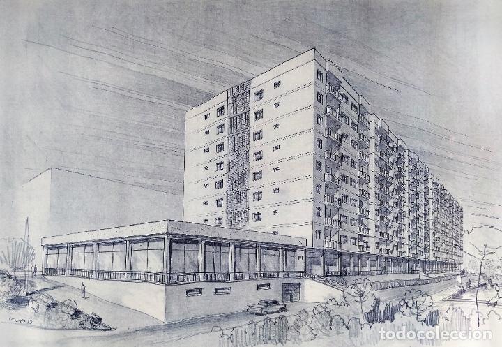 Documentos antiguos: PROYECTO EDIFICIO E.V.O.S.A. BARCELONA (?) ESPA&Ntilde;A CIRCA 1950. - Foto 1