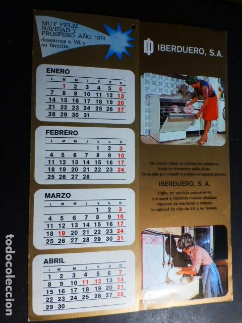 Documentos antiguos: IBERDUERO SA FELICITACION 1973 - Foto 1