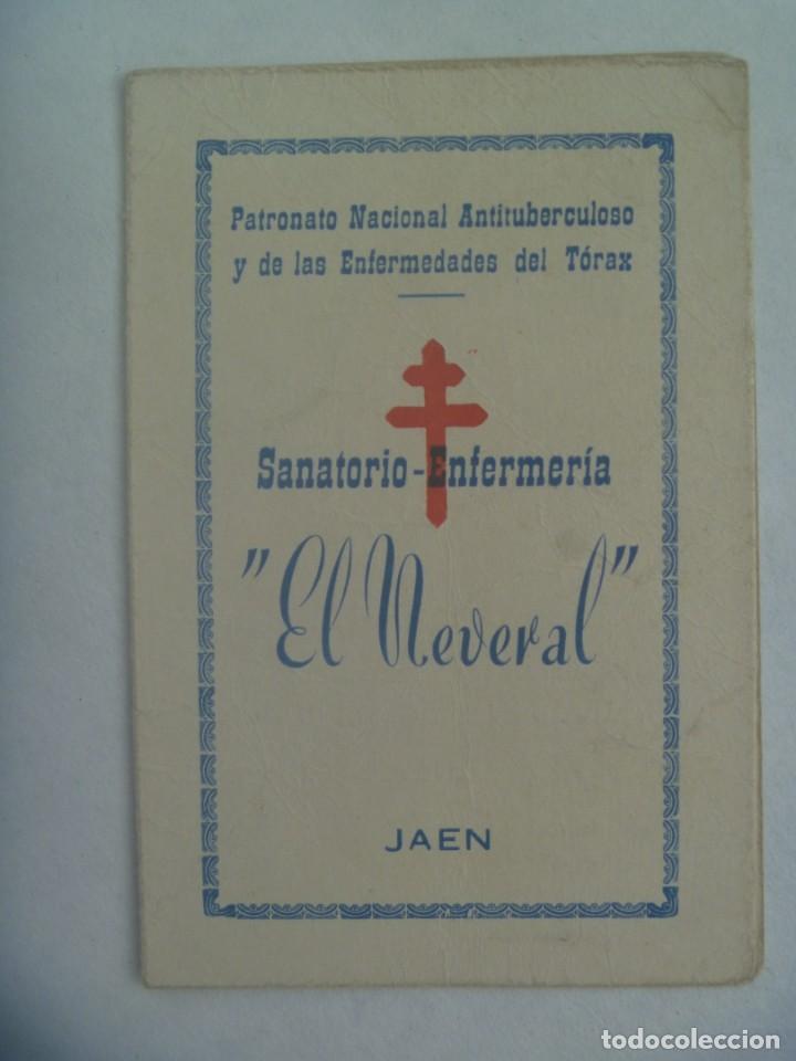 Documentos antigos: PATRONATO NACIONAL ANTITUBERCULOSO - SANATORIO EL NEVERAL , JAEN : CARNET GUARDIA CIVIL, 1967