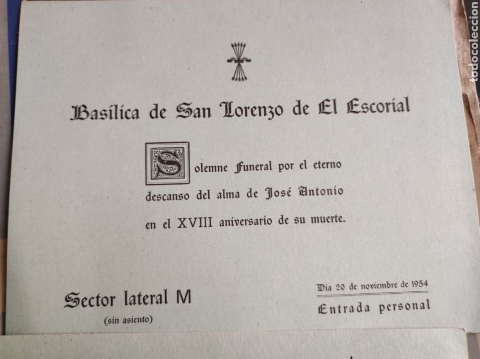 Documentos antiguos: Jos&eacute; Antonio primo de rivera - Foto 1