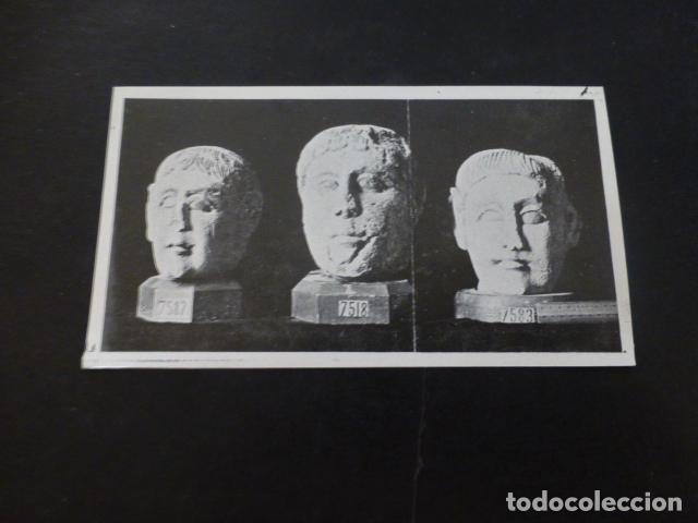 Documentos antiguos: CERRO DE LOS SANTOS ALBACETE ESCULTURA FOTOTIPIA PARA PUBLICACI&Oacute;N HACIA 1910 6,5 X 11 CMTS